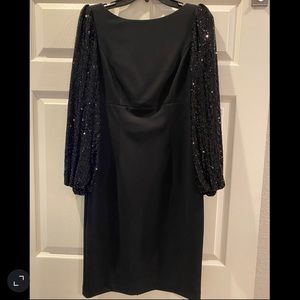 Eliza J black sequin cocktail dress (size 6)